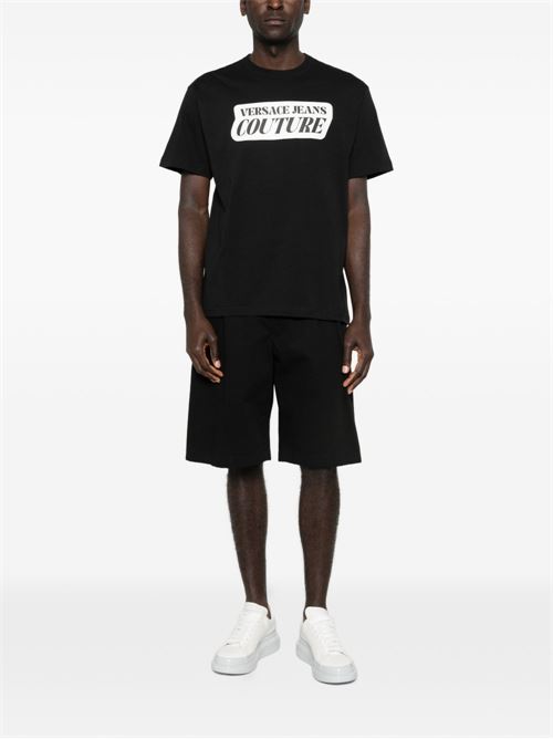 T-shirt uomo maniche corte con stampa Versace jeans Couture | 80GAHT17CJ00T899